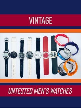 12 Untested Men’s Various Resin Watches